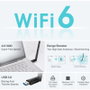TP-Link Archer TX35U Plus AX1800 Wi-Fi 6 Adaptador USB de Alta Ganancia, Negro